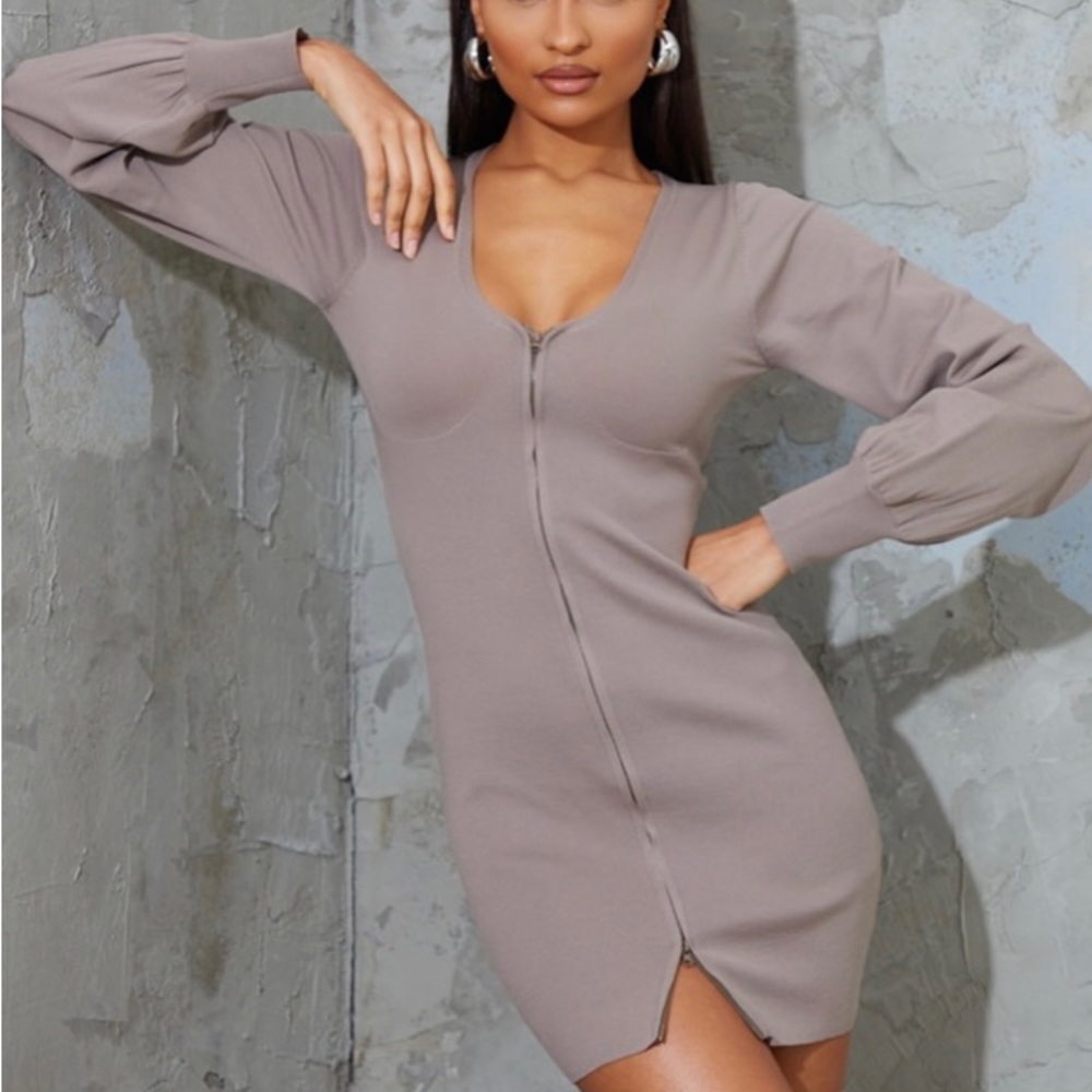 Brand new Pretty Little Thing sweater dress size Medium